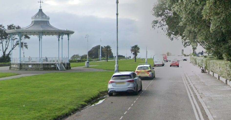 A man was found dead near The Leas in Folkestone yesterday. Picture: Google