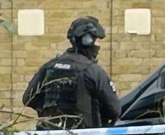 Armed police were spotted in Colonels Lane in Boughton under Blean