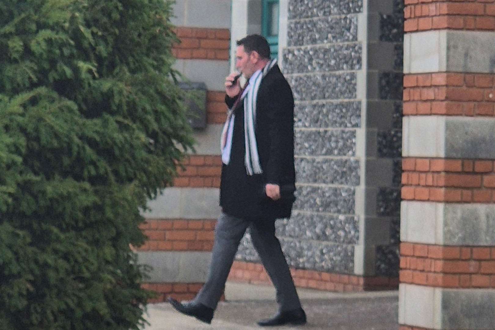 Neil McLaughlin pictured outside Canterbury Crown Court, where he was sentenced over an attack at a Wetherspoon pub in Folkestone