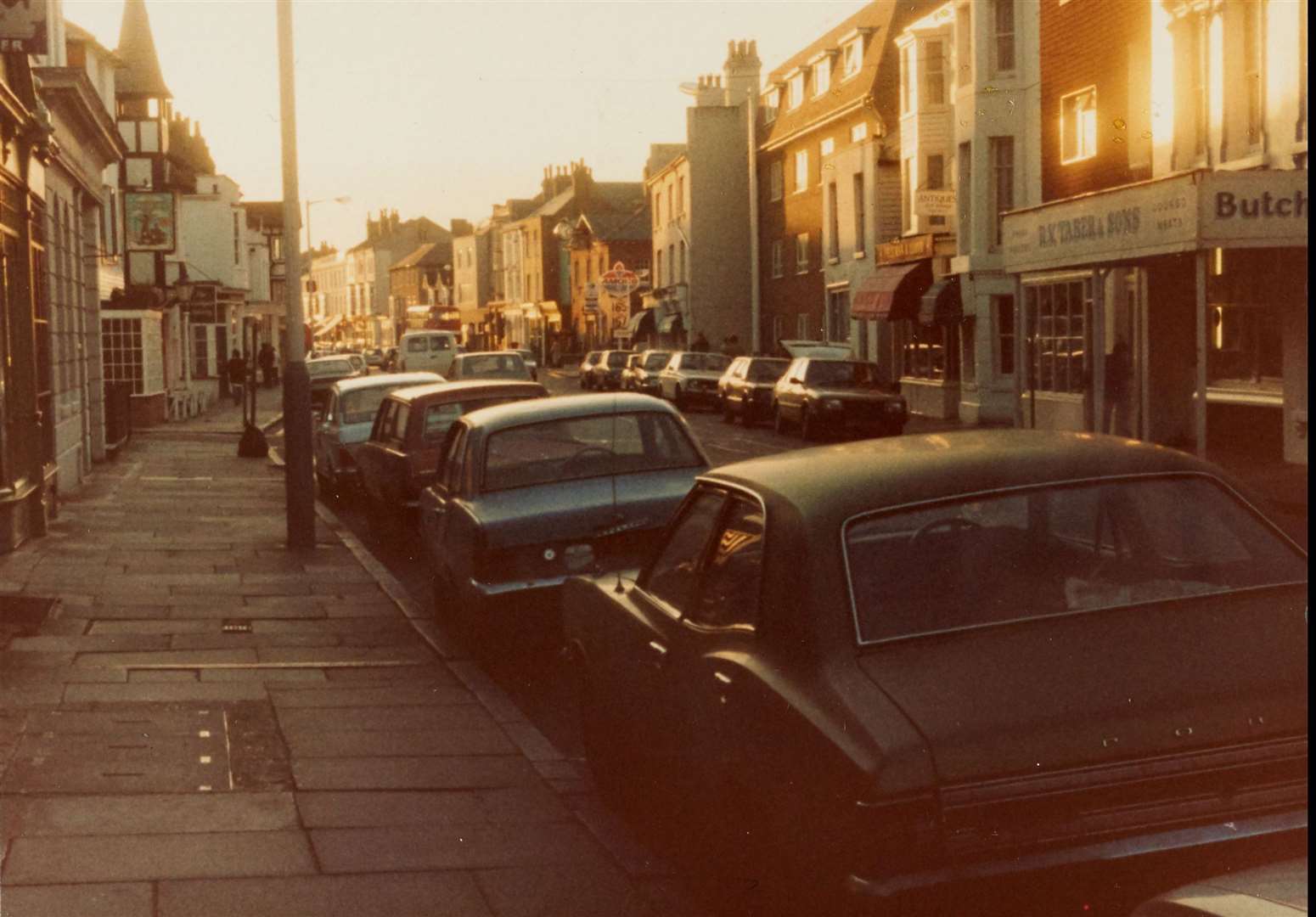 Sandgate High Street, pictured in the 1960s