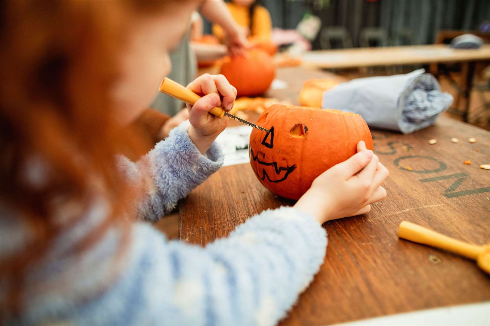 Leaving Halloween decorations outside will indicate your house wants to join events. Image: iStock.
