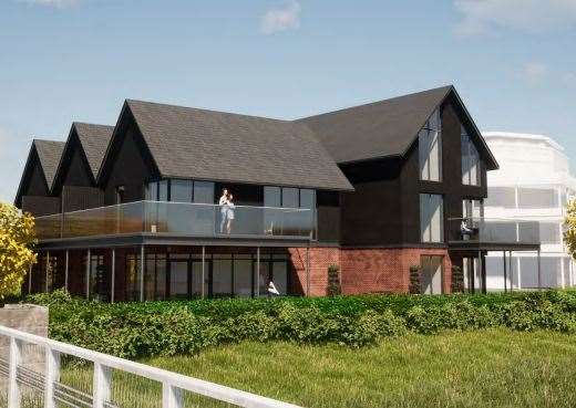 A CGI of the proposed visitor apartment development at Ramsgate Road, Sandwich. Picture: OSG Architects