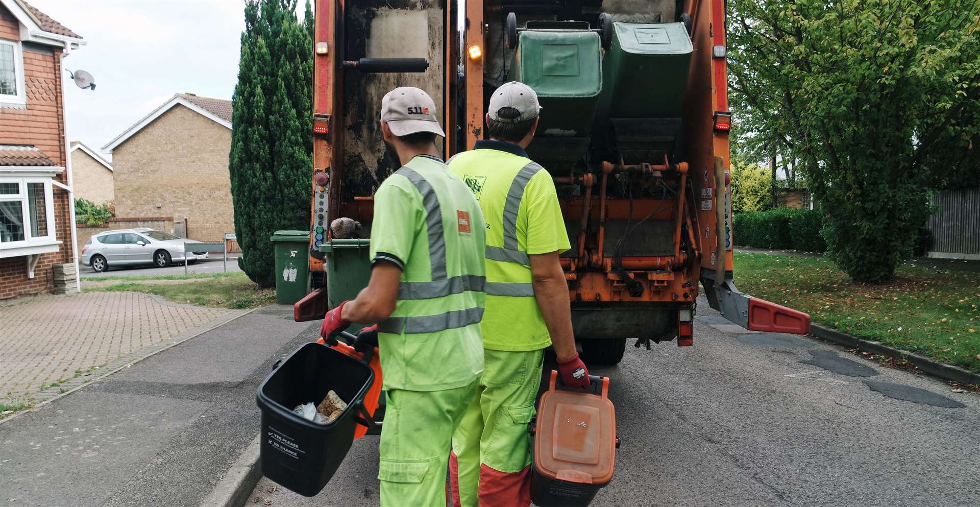 Biffa contractors at work in Maidstone.