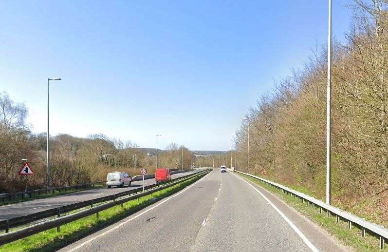 An 18-year-old cyclist is in a life-threatening condition after a collision with a car on the A21 Sevenoaks Road in Chelsfield. Picture: Google Street View