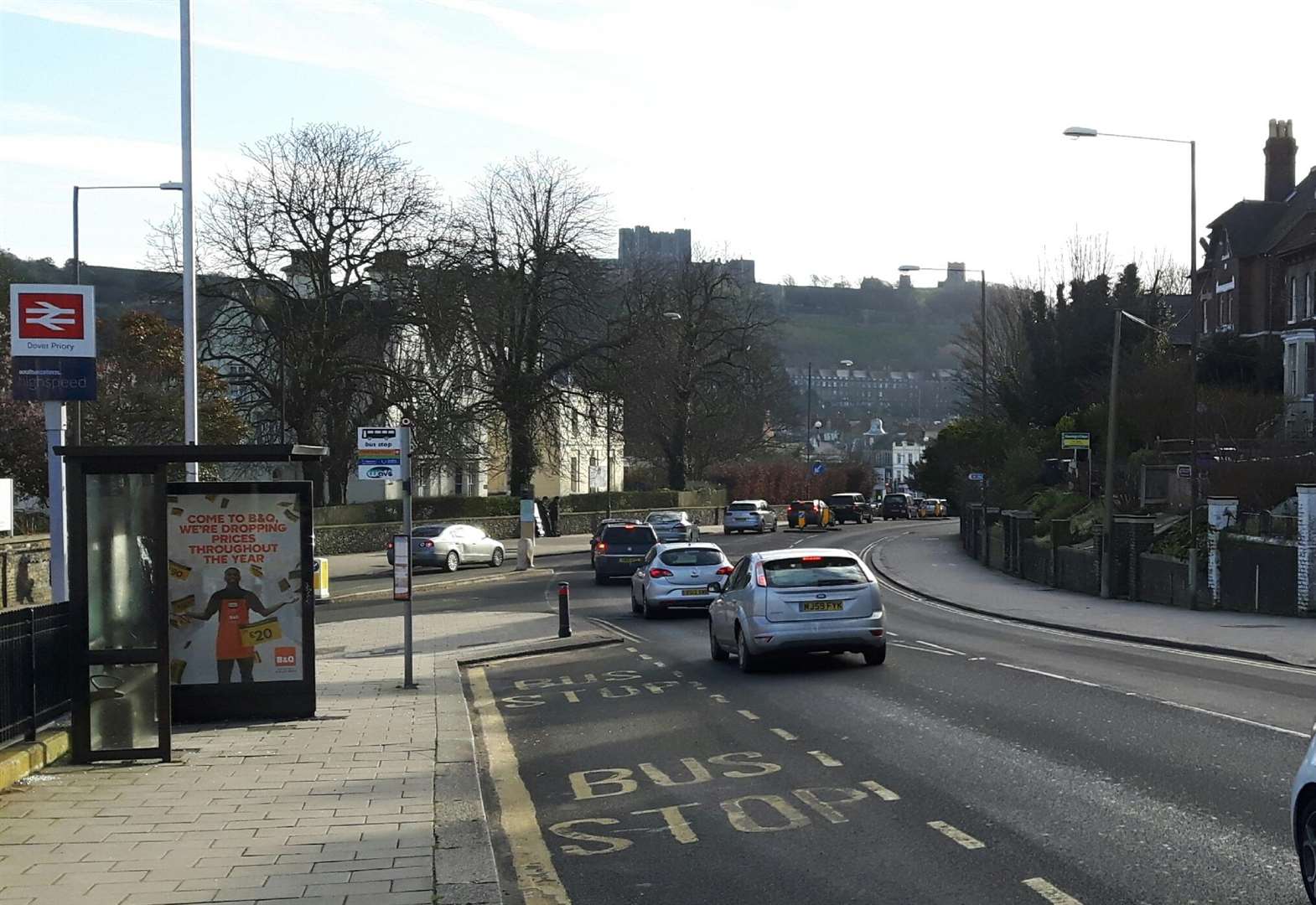 Folkestone Road, Dover, general scene. (2031544)