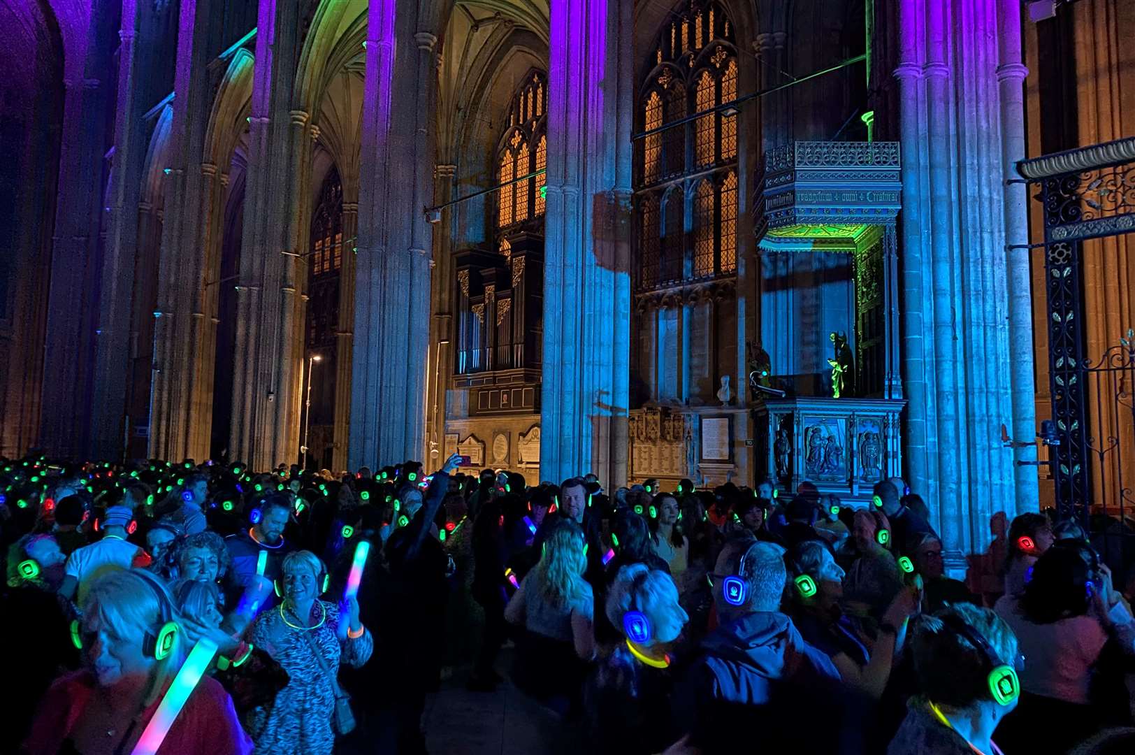 The silent disco in the Cathedral has caused controversy