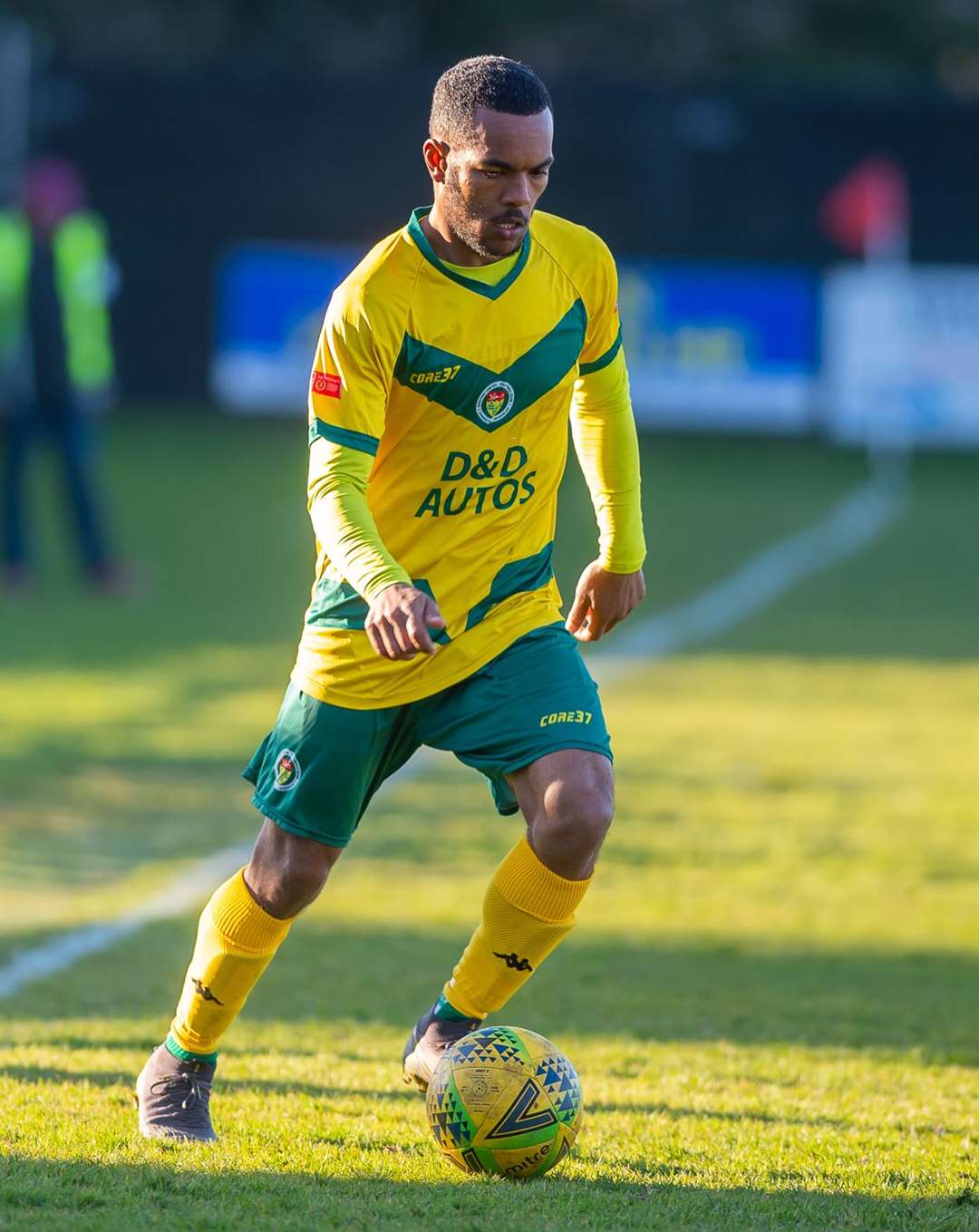 Full-back Tariq Ossai returned from injury at Sittingbourne Picture: Ian Scammell