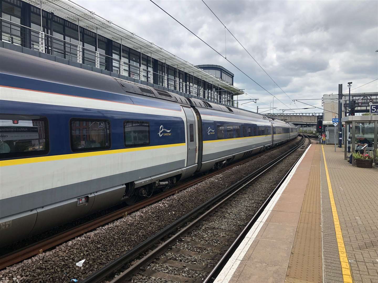 Eurostar E30 train at Ashford International. Picture: Steve Salter