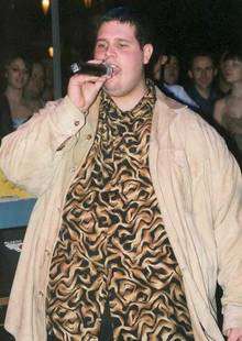 Pop Idol contestant Rik Waller singing in Maidstone in 2001
