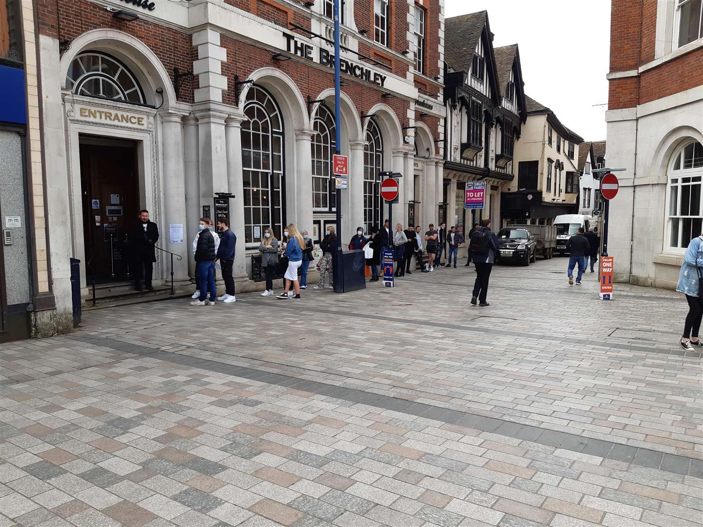 The incident happened near The Brenchley pub in Maidstone