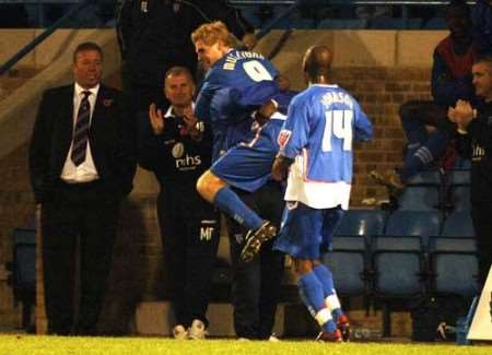 DRAMA: Gary Mulligan celebrates the equalising goal. Picture: GRANT FALVEY