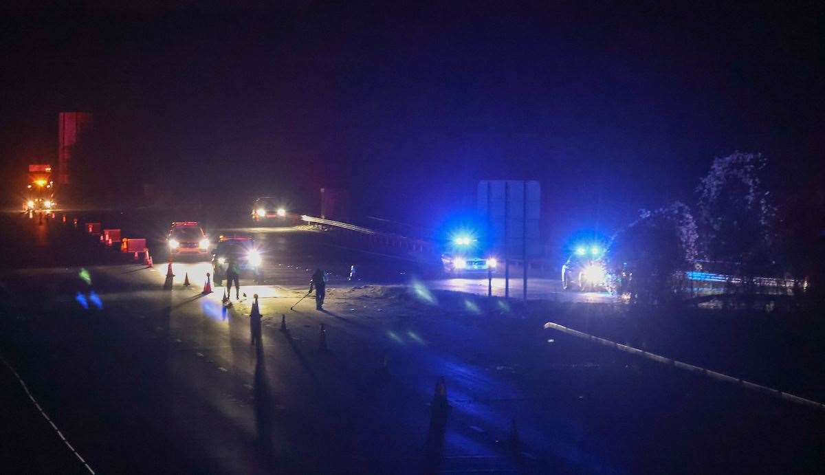 The chase ended in a collision near J4 of the M25