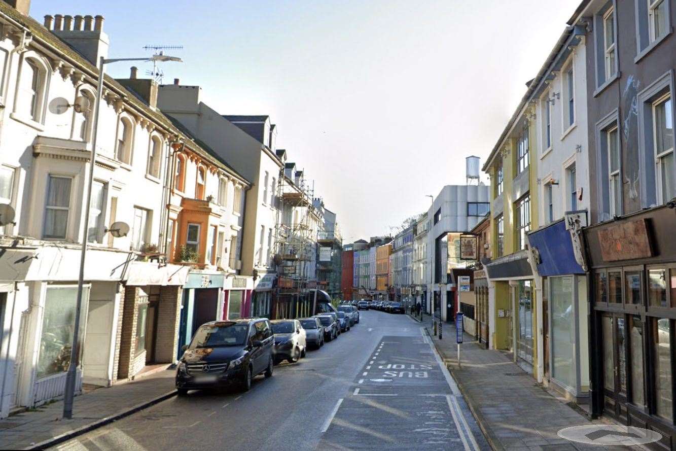 The alleged exposure incident is said to have occurred at Tontine St, Folkestone. Picture: Google Maps