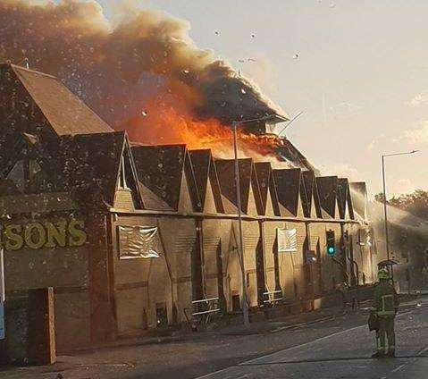 The Morrisons supermarket fire. Picture: Olly Shaw (5289992)
