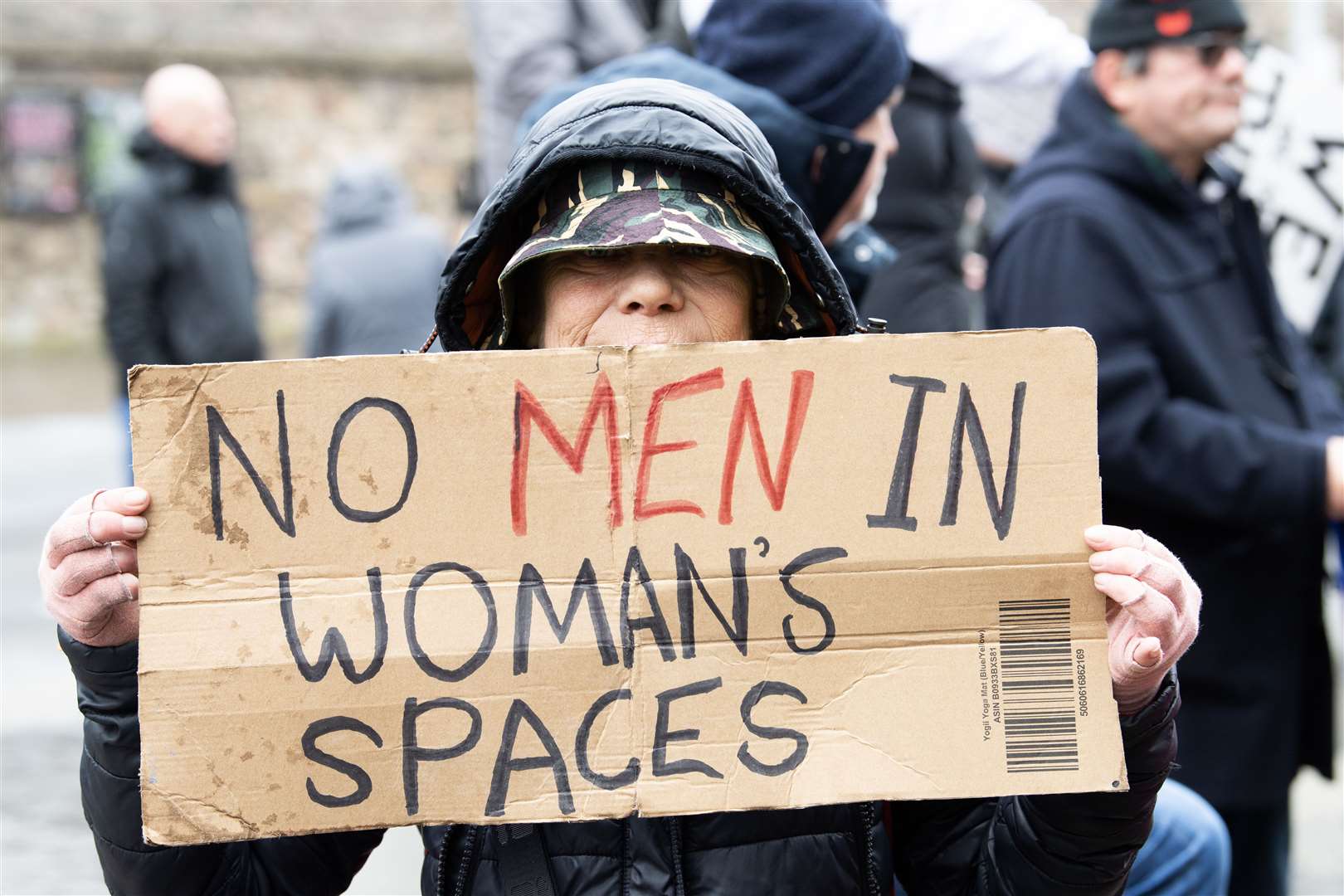 Campaigners gather outside the Scottish Parliament at Holyrood in Edinburgh to protest the introduction of the Hate Crime and Public Order (Scotland) Act (Lesley Martin/PA)