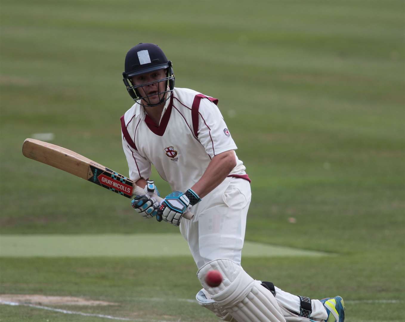 Chris is the father of fellow ex-Kent player Fabian, pictured playing for Minster in 2018. Picture: John Westhrop