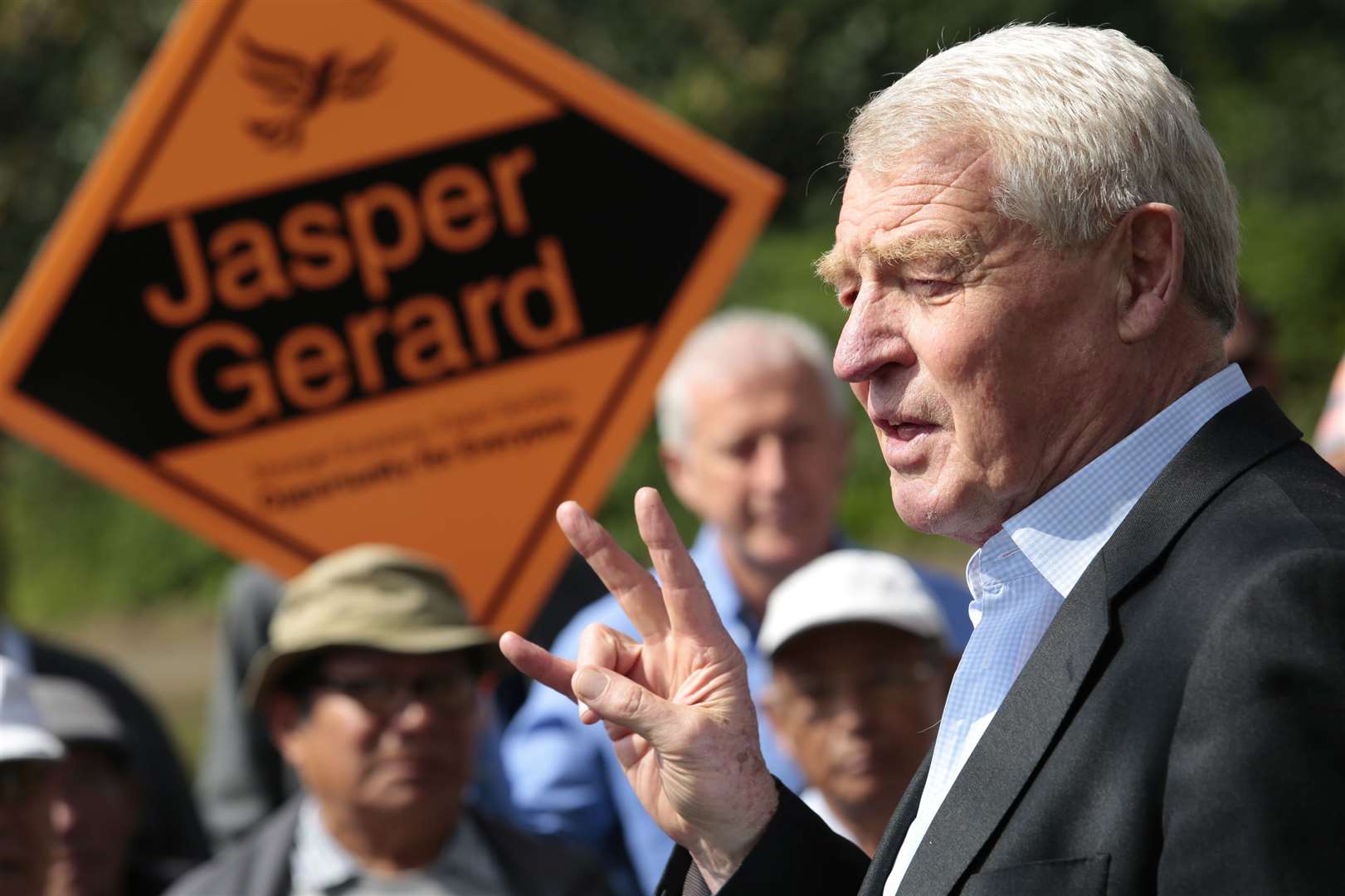 Paddy Ashdown on the campaign trail on a visit to Maidstone