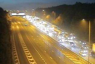 The M20 was closed for nine hours this week