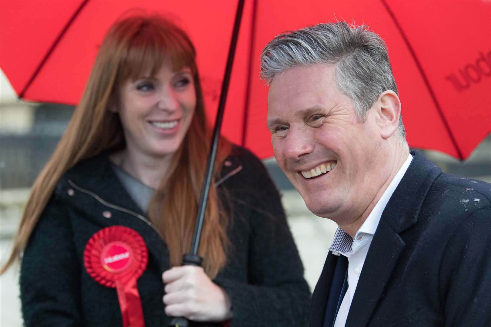 Sir Keir Starmer and Angela Rayner on the election campaign trail (Stefan Rousseau/PA)