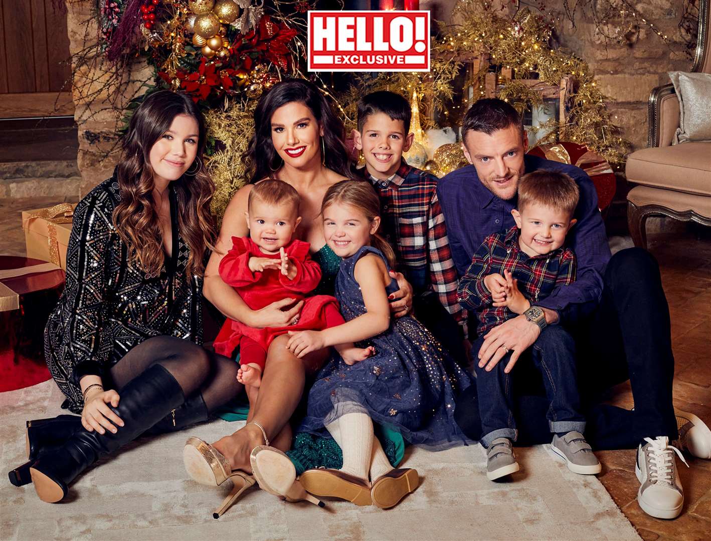 Rebekah Vardy and family in Hello! magazine (Hello!)