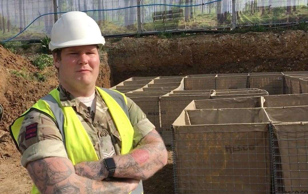 Team leader Corporal Steven Sharp of the Macca Troop, 29 Group Support Unit Picture: British Army