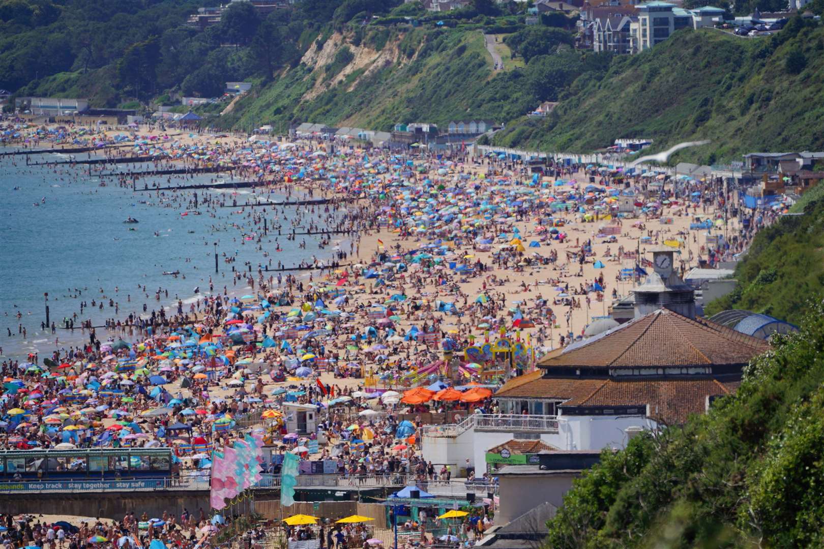 Thousands flock to Bournemouth beach, Dorset (Ben Birchall/PA)