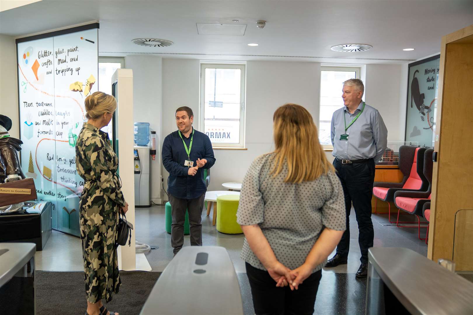 Sophie was carrying out her first official royal visit since the lockdown began (Casey Gutteridge/NSPCC/PA)