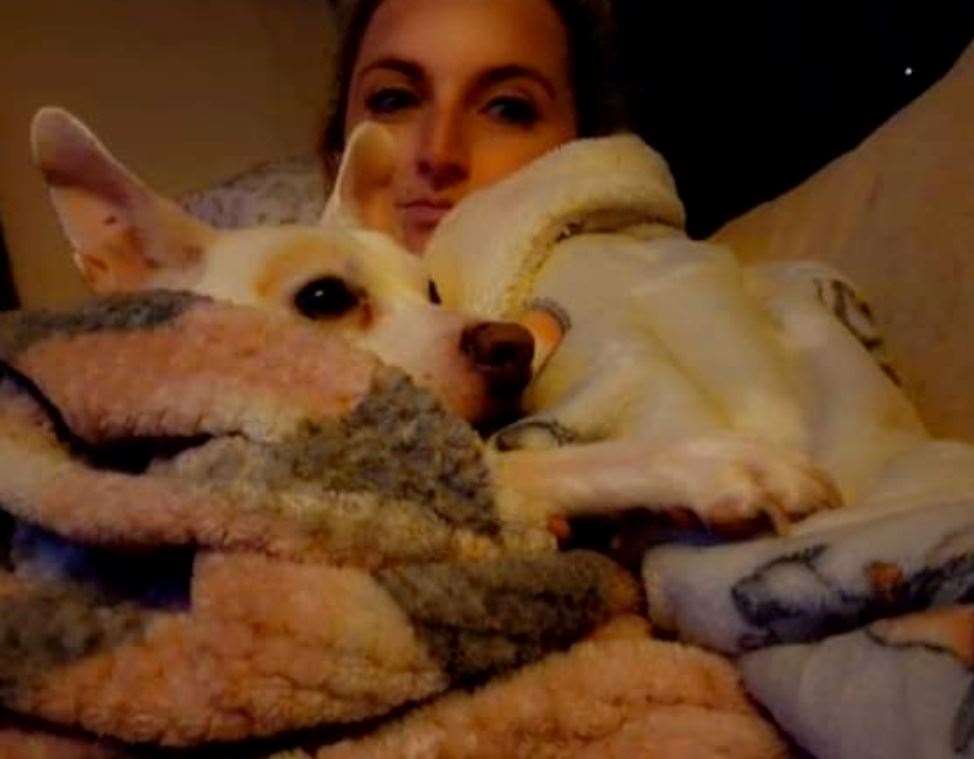 Emma Churchill and her dog, Dobby, from West Kingsdown. Picture: Emma Churchill