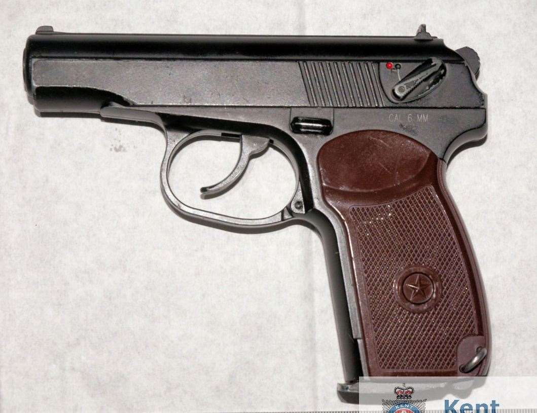 One of the weapons seized