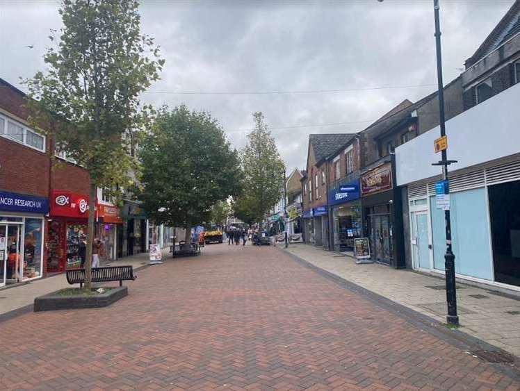 He pulled a knife out on a man in Gillingham High Street