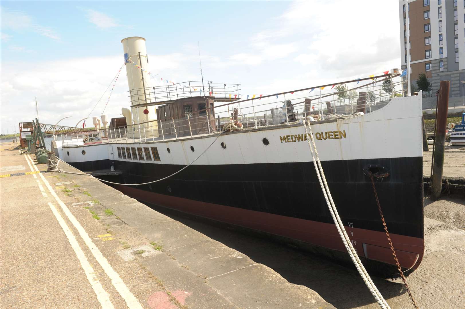 Medway Queen, Gillingham Pier, Pier Approach Road..Amateur radio enthusiasts are transmitting worldwide to historic ships..Picture: Steve Crispe. (2575191)