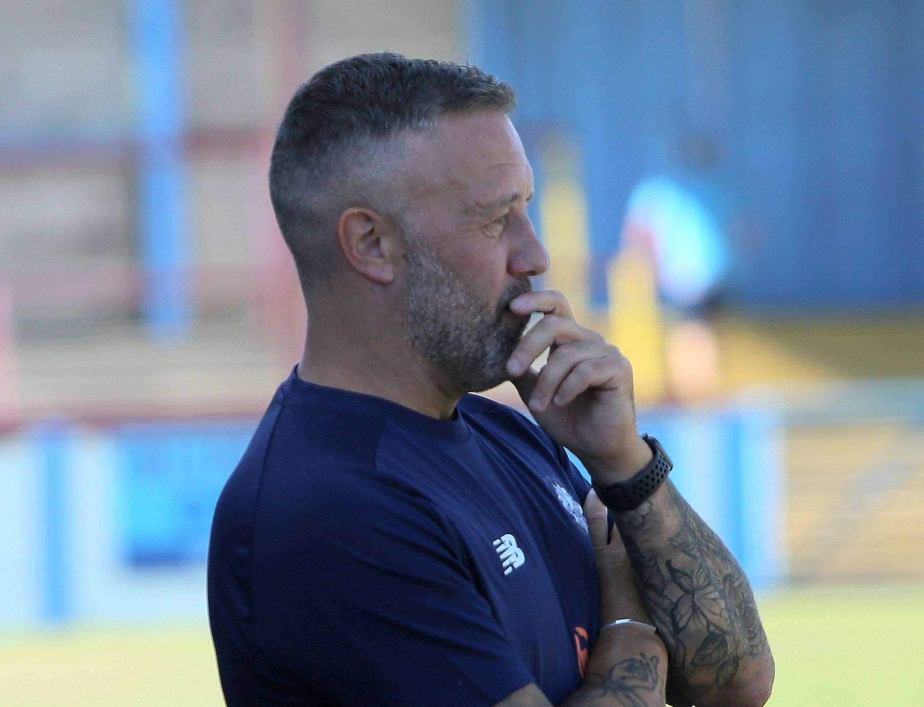 Tonbridge Angels manager Jay Saunders. Picture: David Couldridge