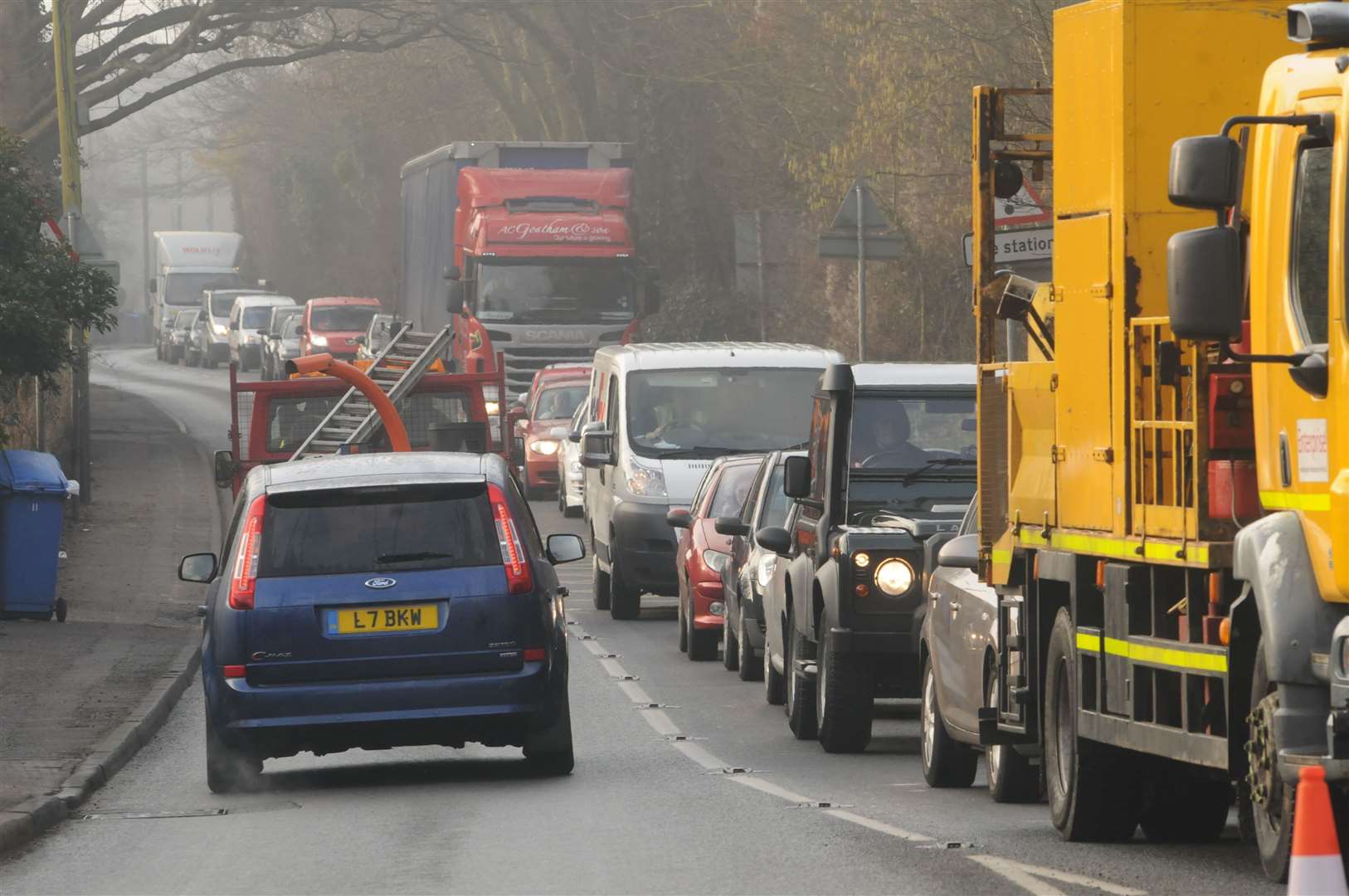 Lengthy queues on the A251 are not uncommon