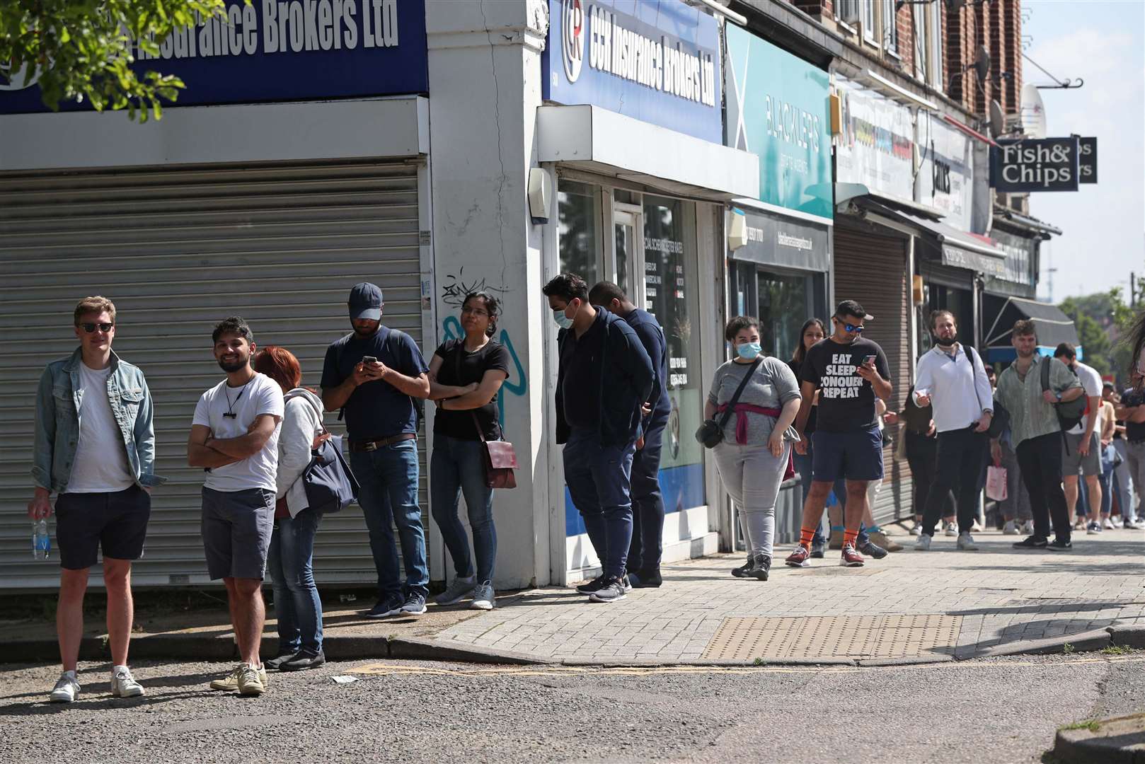 Experts have called for a delay to lockdown easing to allow more people to get vaccinated, with some centres now opening up to those aged over 18 (Jonathan Brady/PA)