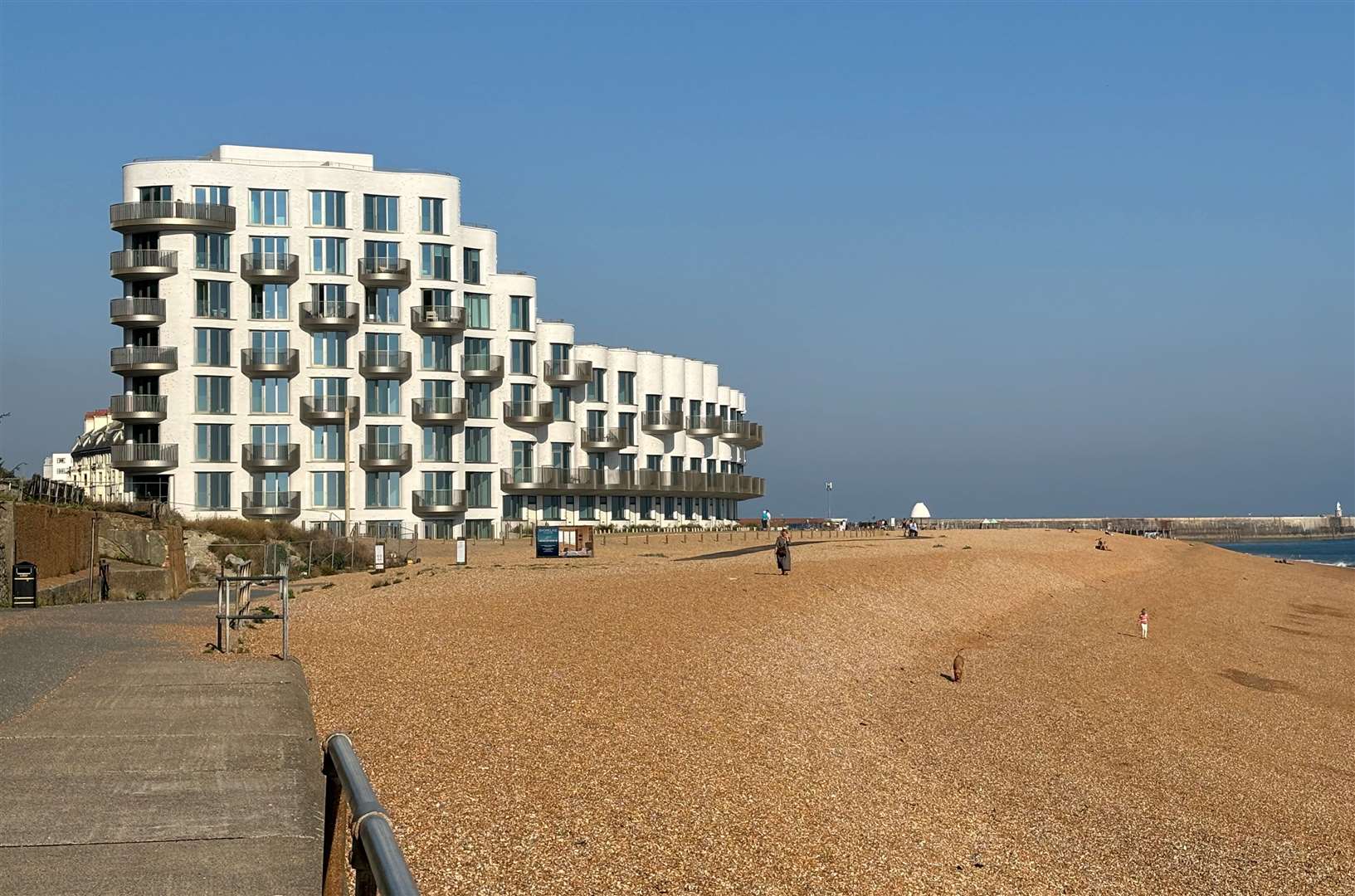 The existing Folkestone boardwalk is one walkway 800m long