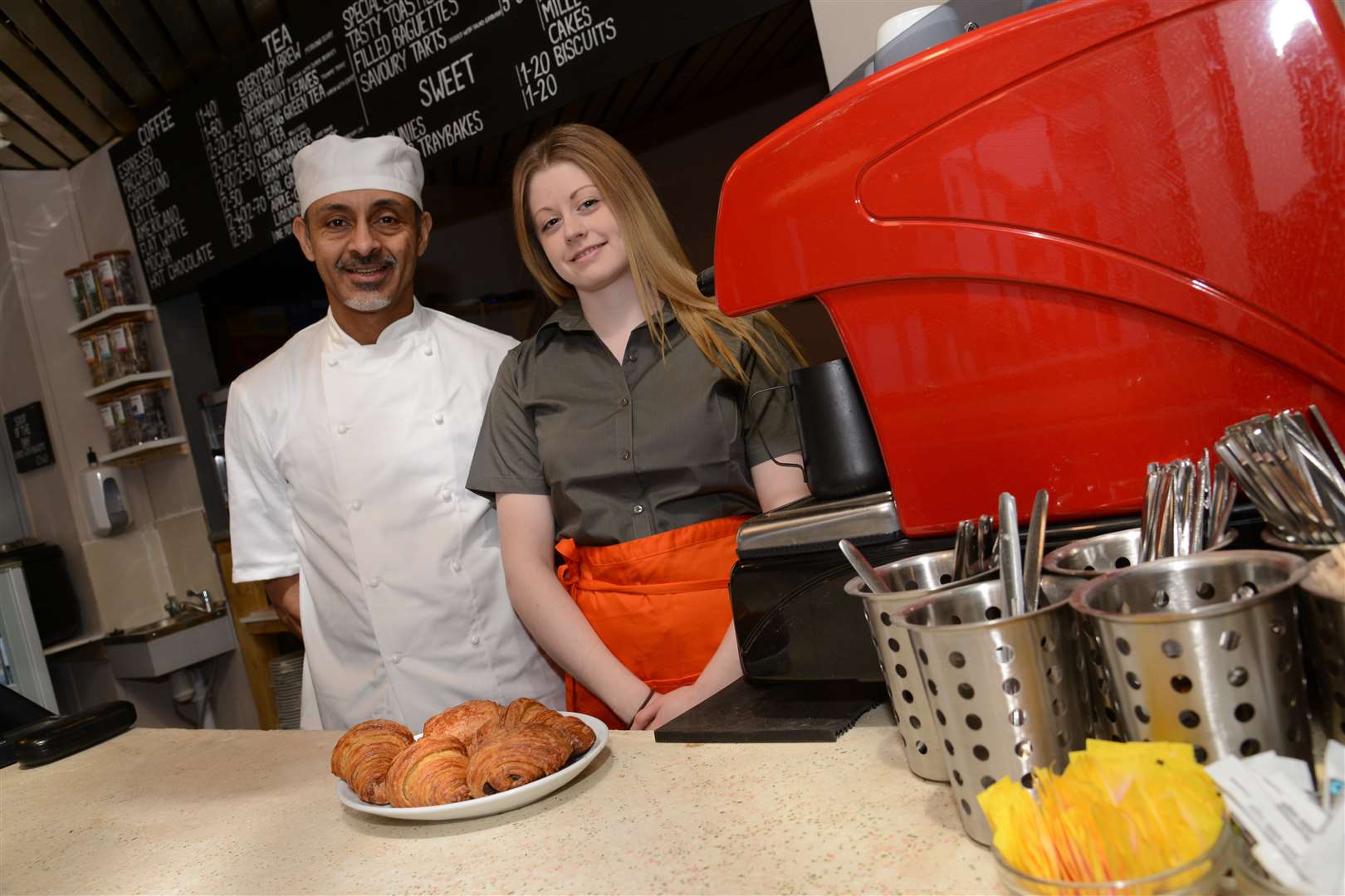 Andre Beckley and Hazel Golby at Cafe Cloud Bank Street, Ashford