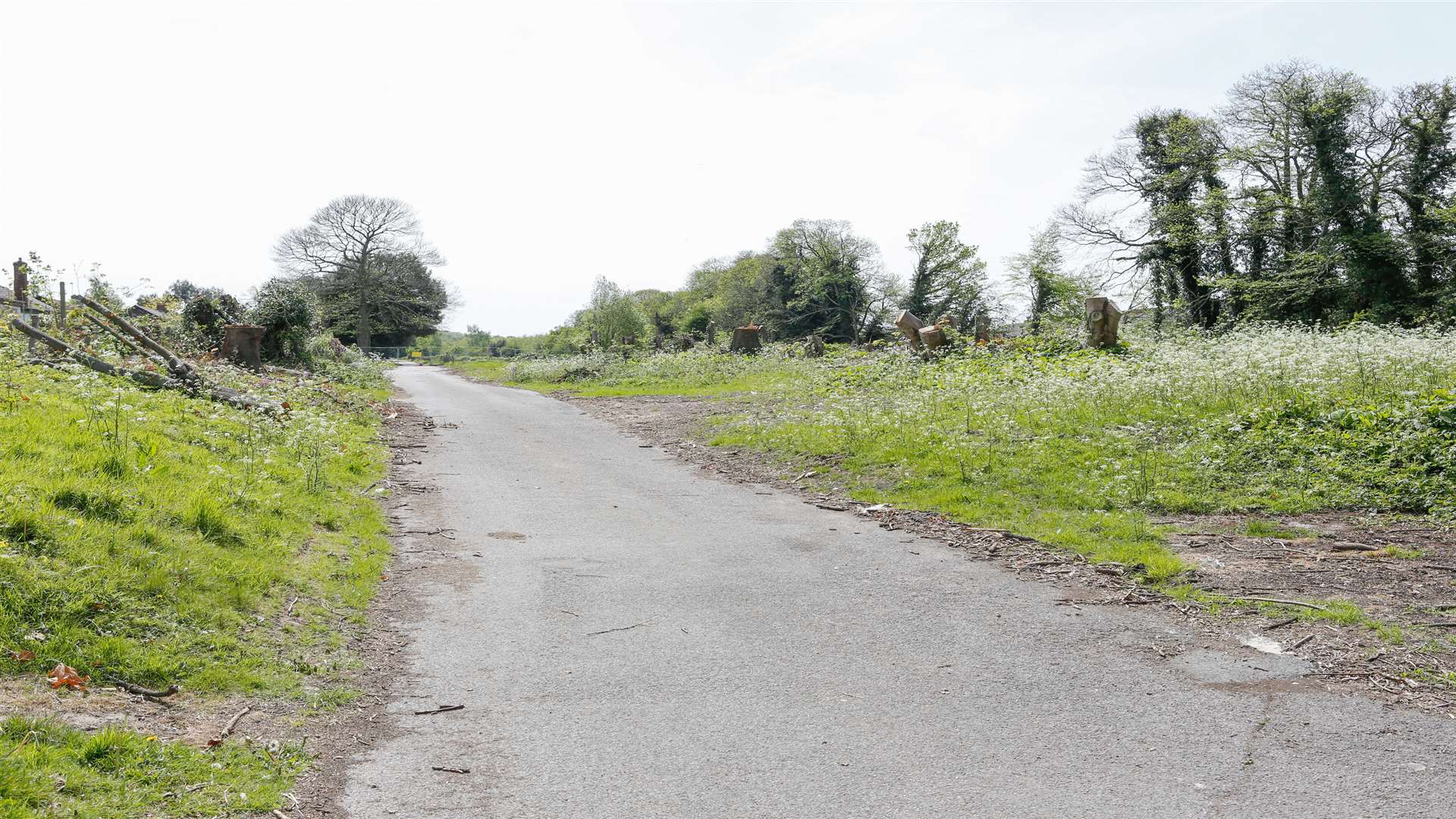 General view of land to the East of Quarry Wood Industrial Estate where a new veterans home will be built.