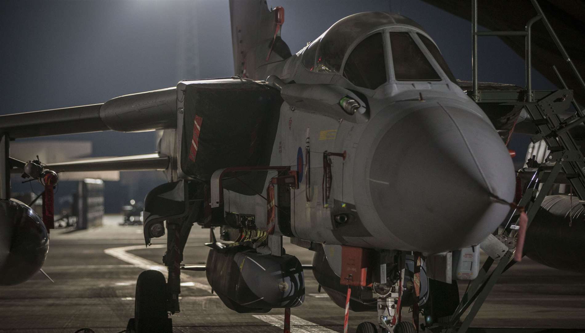 An RAF Tornado with two Storm Shadow missiles (Cpl L Matthews/PA)