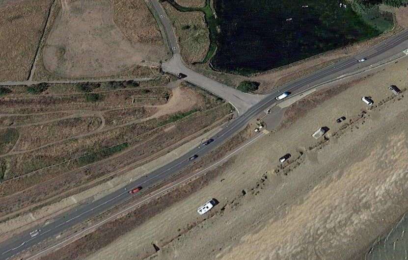 The accident happened in Marine Parade, Sheerness, near the entrance to Barton's Point Coastal Park. Picture: Google Earth