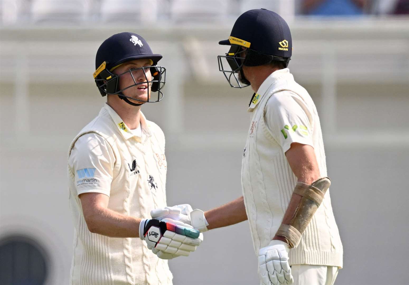 Joey Evison reaches his half-century on Thursday. Picture: Keith Gillard