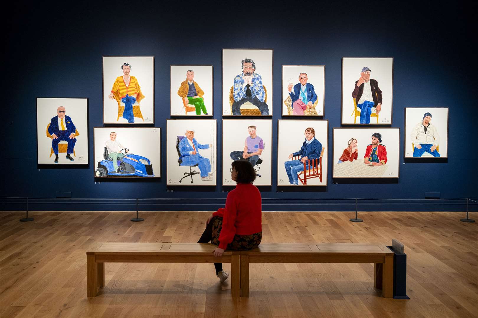 The David Hockney: Drawing From Life exhibition will run until January 21 2024 (Jordan Pettitt/PA)