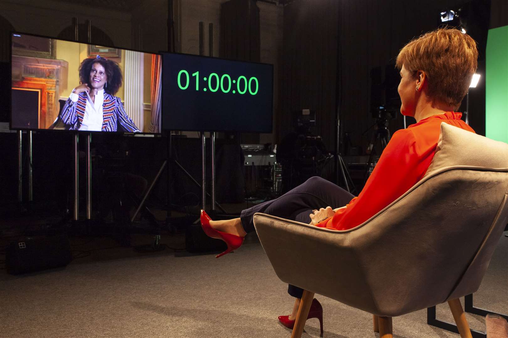 Bernardine Evaristo was interviewed by First Minister Nicola Sturgeon during last year’s festival, which took place entirely online (Robin Mair/EIBF)