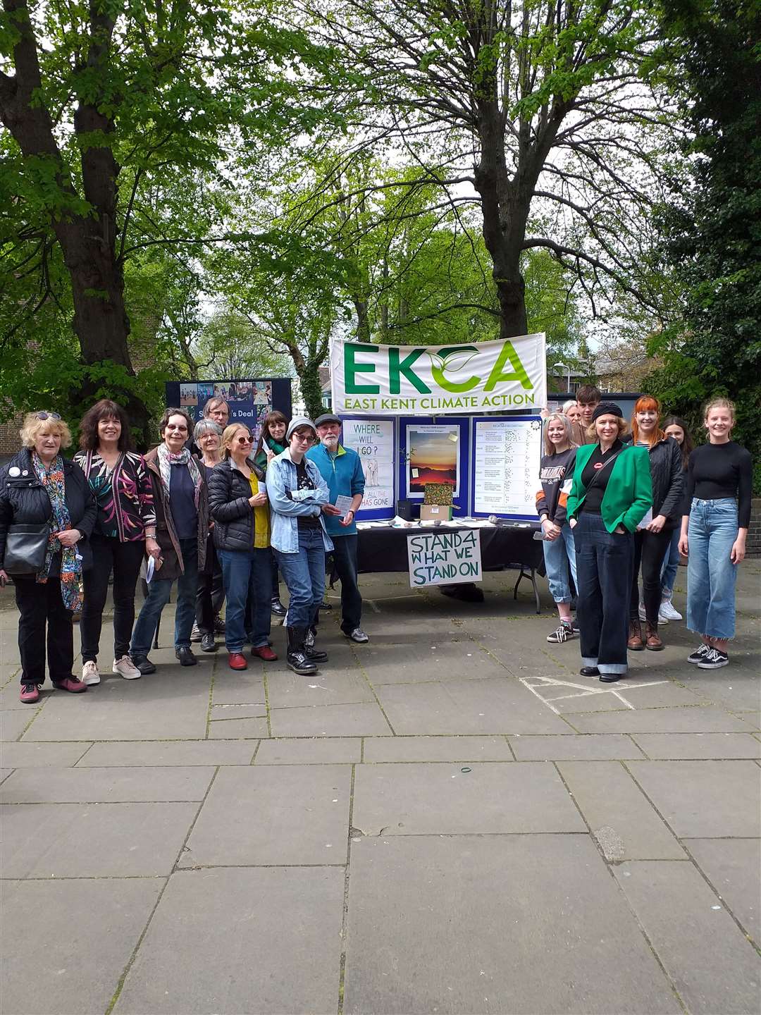 East Kent Climate Action members at the launch outside St George's Church in Deal