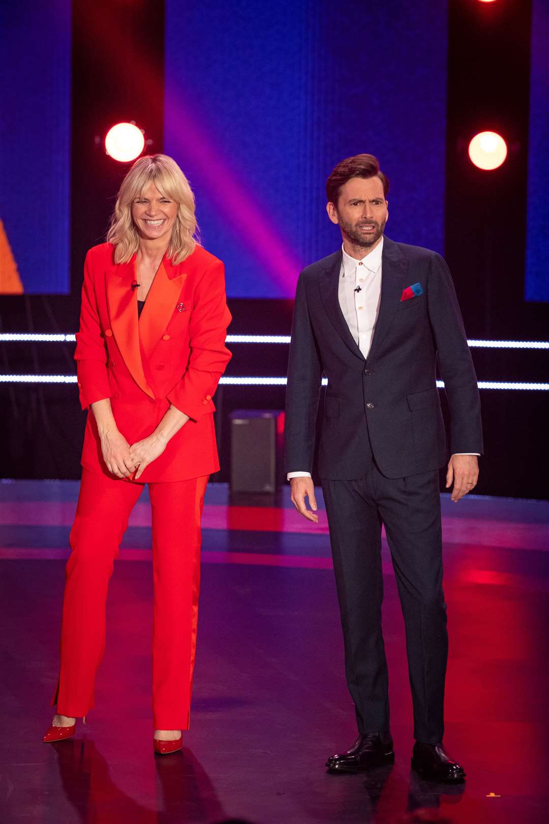 Zoe Ball and David Tennant (Tom Dymond/BBC /Comic Relief/PA)