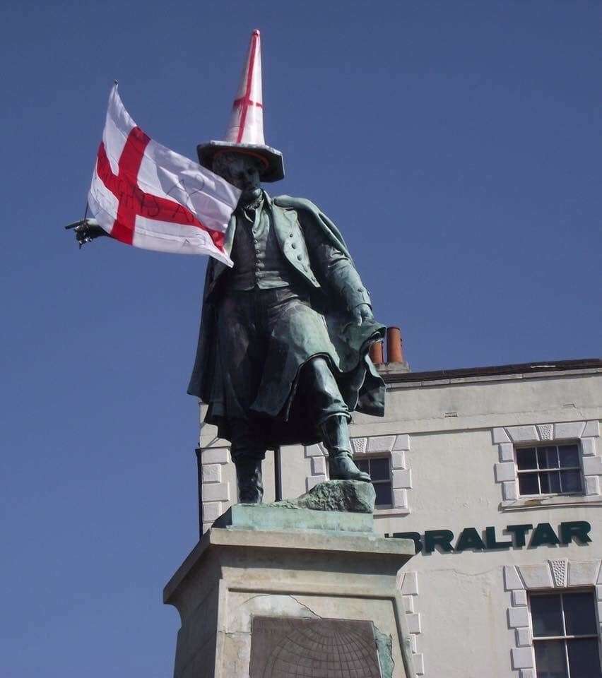 The Thomas Waghorn statue in Chatham.