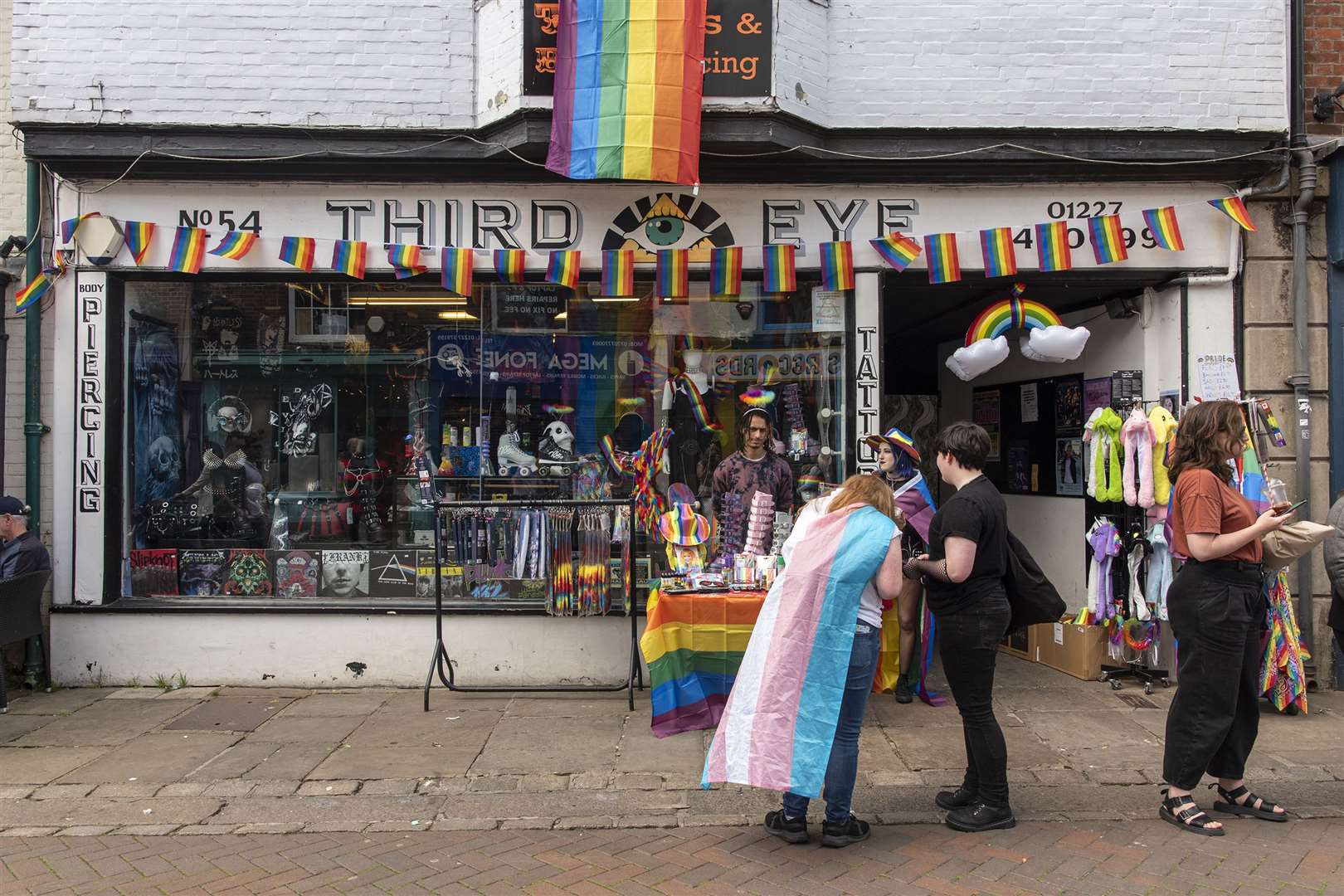 City shops helped add an extra bit of colour. Picture: Jo Court