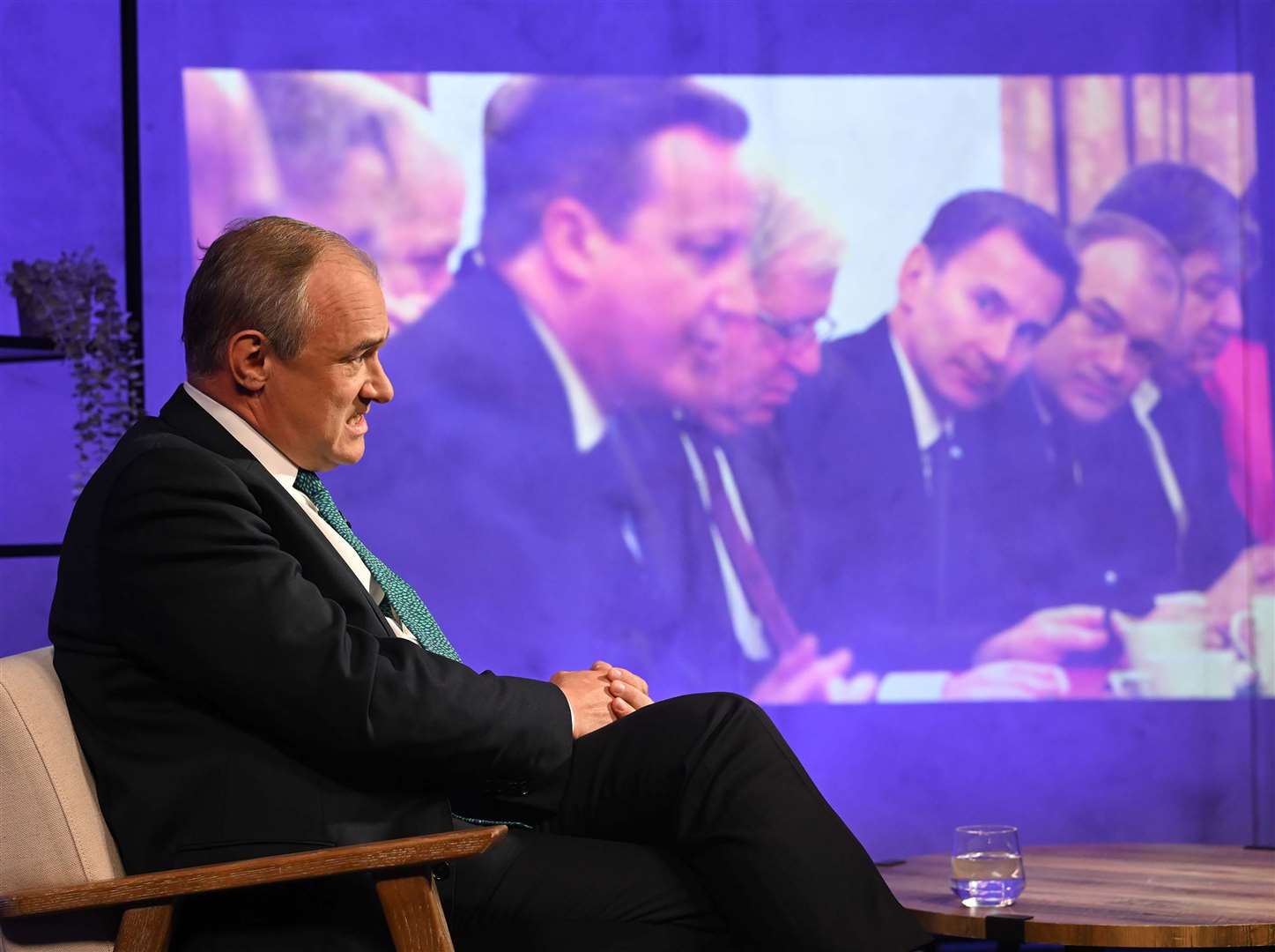 Liberal Democrats leader Ed Davey appearing during a BBC General Election Panorama interview special (Jeff Overs/BBC/PA)