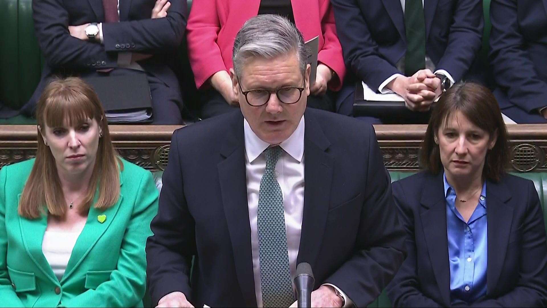 Prime Minister Sir Keir Starmer speaking during Prime Minister’s Questions in the House of Commons (PA)