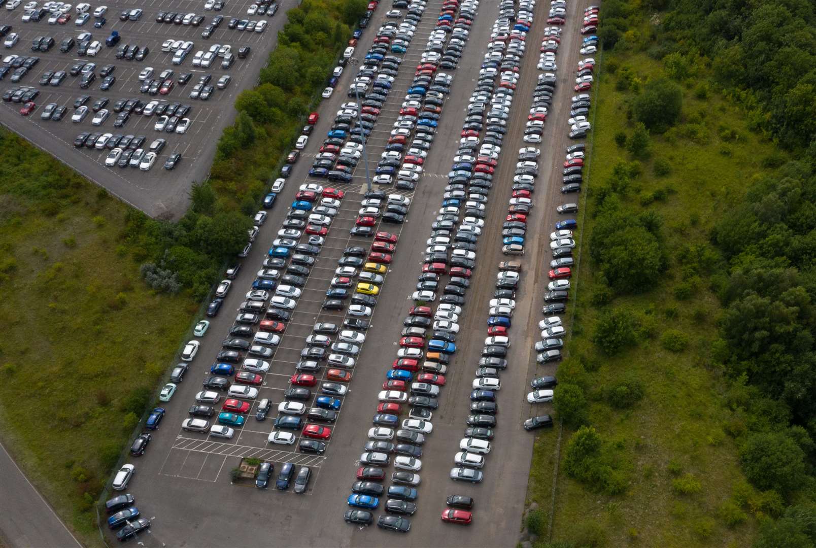 The site has a capacity for 50,000 vehicles (Joe Giddens/PA)