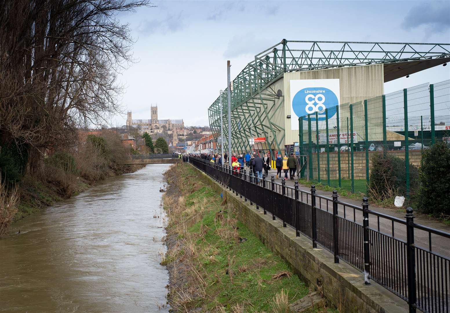 Wet weather in Lincoln has led to the match against Gillingham being postponed Picture: Ady Kerry